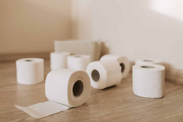 GO EASY ON THE TOILET PAPER